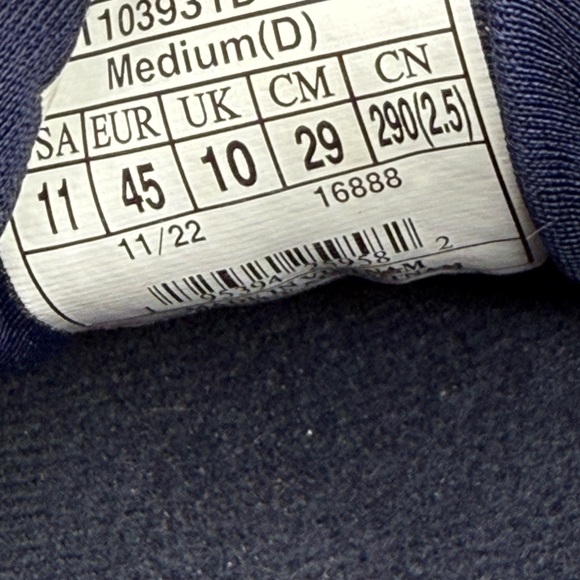 Brooks Ghost 15 Shoes Men's Size 11 Blue Sneakers Running Athletic Gym Jogging - Picture 10 of 16